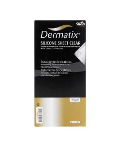 Dermatix Lámina de Silicona Transparente 1 Lámina 4 x 13 cm  