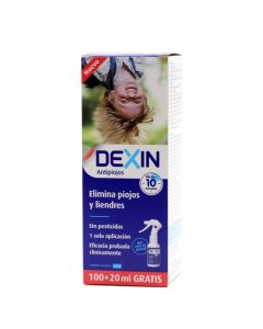 Dexin Antipiojos Spray 100ml+20ml de Obsequio