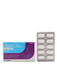 Difenatil 1g Paracetamol 10 Comprimidos 