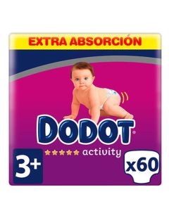 Dodot Activity Pañales Talla 3+ de 7 a 11 kg 60 Pañales