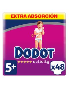 
Dodot Activity Pañales Talla 5+ de 12 a 17 kg 48 Pañales
