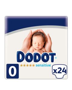 Dodot Sensitive Pañales Talla 0 hasta 3Kg 24 Pañales Recién Nacido