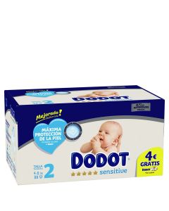 Dodot Sensitive Talla 2 4-8Kg 88 Pañales