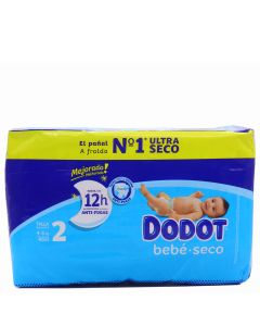 Dodot Ultra Seco Talla 2 de 4 a 8 kg 44 Pañales Bebé Seco