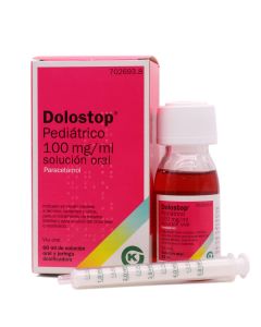 Dolostop Pediátrico 100mg/ml Paracetamol 60ml Solución Oral