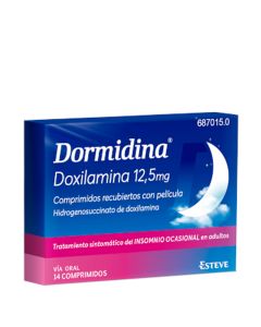 Dormidina Doxilamina 12,5 mg 14 Comprimidos Recubiertos con Película 