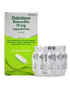 Dulcolaxo Bisacodilo 10mg 6 Supositorios