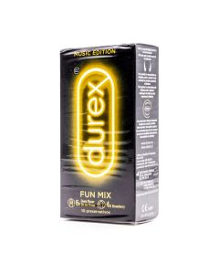 Durex Fun Mix 10 Preservativos 6 Dame Placer + 4 Fresa Music Edition