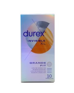 Durex Invisible XL 10 Preservativos