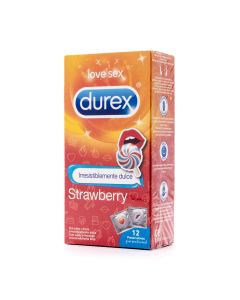 Durex Love Sex Strawberry 12 Preservativos