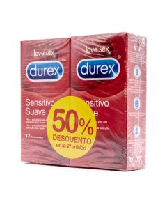 Durex Love Sex Sensitivo Suave 12+12 Preservativos 50%Dto 2ªUd
