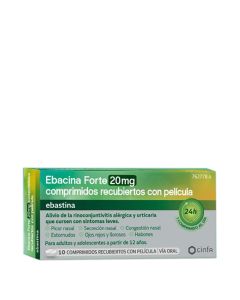 Ebacina Forte 20mg 10 Comprimidos Recubiertos