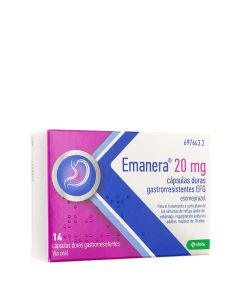 Emanera 20mg 14 Cápsulas Gastrorresistentes