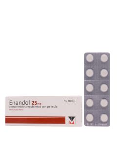 Enandol 25mg 10 Comprimidos Recubiertos