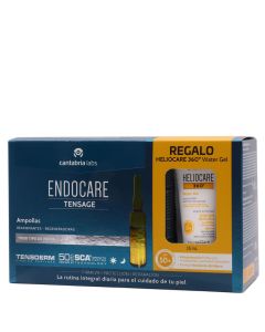 Endocare Tensage 20 Ampollas + Heliocare 360º Water Gel 15ml Pack