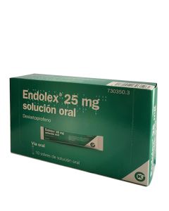 Endolex 25 mg 10 Sobres de Solución Oral Dexketoprofeno