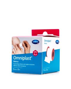 Omniplast Esparadrapo Tela Blanco 5m x 5cm Hartmann