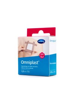 Omniplast Esparadrapo Tela Elástico Color Piel 1,25cm  x  5m