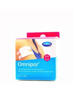 Omnipor Esparadrapo Papel Blanco 5m x 5cm Hartmann