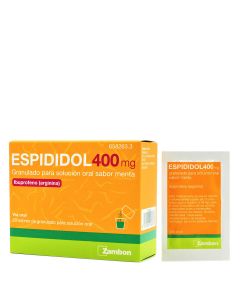 Espididol 400 mg 20 Sobres Granulado Para Solución Oral Sabor Menta Ibuprofeno Arginina