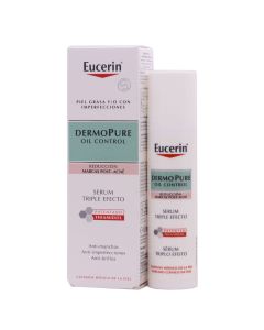 Eucerin DermoPure Oil Control Serum Triple Efecto Reducción Marcas Post Acné 40ml