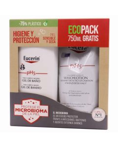 Eucerin pH5 Gel de Baño 1000 ML+750 ML Eco Pack Piel Seca y Sensible