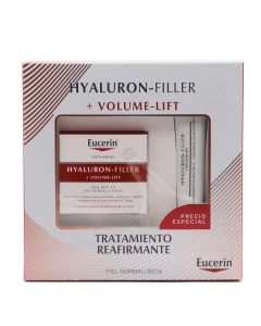 Eucerin Hyaluron Filler Volume Lift Día Piel Normal y Mixta FSP15+Contorno Ojos Regalo Pack Reafirmante