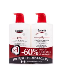 Eucerin PH5 Pack Loción Hidratante Ultraligera+Gel de Baño -60%Dto Gel Pack