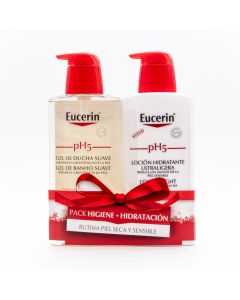 Eucerin pH5 Gel de Ducha Suave 400ml+Loción Hidratante Ultraligera 400ml Pack