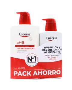 Eucerín pH5 Loción Enriquecida 1L+ 400ml Pack Ahorro