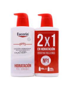 Eucerin pH5 Loción Hidratante 400ml+400ml Gratis 2X1 En Hidratación Pack
