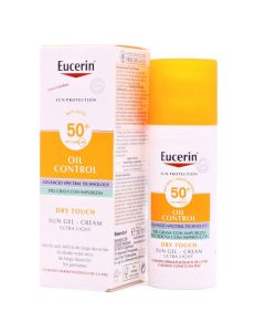 Eucerin Sun Gel Creme Oil Control Toque Seco Rostro FPS50+ 50ml