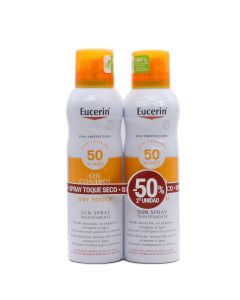 Eucerin Sun Oil Control FPS50 Toque Seco Spray 200ml x 2 Duplo 