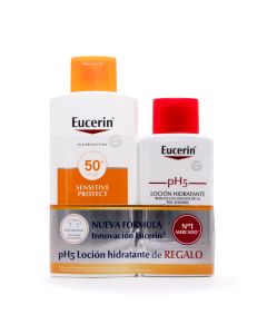 Eucerin Sun Loción Extra Light FPS50+ 400ml+pH5 Loción Hidratante 200ml