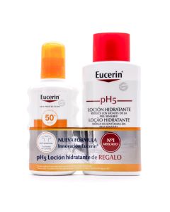 Eucerin Sun Spray FPS 50+ 200ml+ pH5 Loción 200ml Regalo