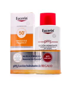 Eucerin Sun Loción Extra Light FPS50+ 150ml+ pH5 Loción Hidratante 200ml