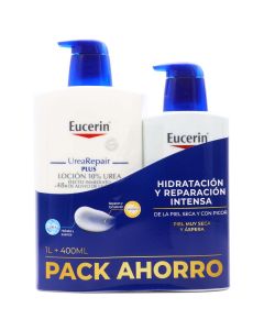 Eucerin Urea Repair PLUS Loción 1L+ 400ml Pack Ahorro