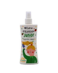 Farline Spray Desenredante con Aceite de Árbol de Té Perfume Fresa Junior 250ml