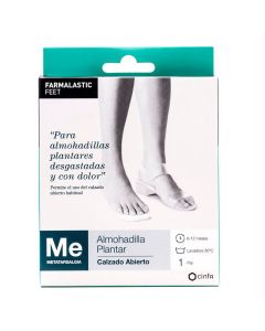 Feet Almohadilla Plantar Calzado Abierto Talla Única Farmalastic 1 Par