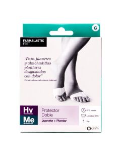 Feet Protector Doble Juanete + Plantar G Farmalastic 1 Par