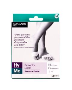 Feet Protector Doble Juanete + Plantar M Farmalastic 1 Par