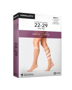 Farmalastic Media Corta Talla M Compresión Normal Beig 1 Par Cinfa