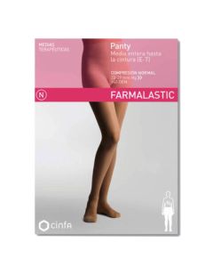 Farmalastic Panty Media Talla R Compresión Normal Negro