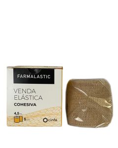 Farmalastic Venda Elástica Cohesiva Beige 4,5 m x 5 cm   