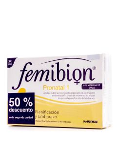 Femibion Pronatal 1 Merck 30comp+30comp 50% 2ªUd Promoción