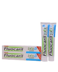 Fluocaril Junior Pasta Dentífrica Sabor Chicle 6-12 Años 75ml x 2 Duplo Pack Ahorro