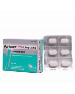 Fortasec Plus 2 mg/ 125 mg 12 Comprimidos