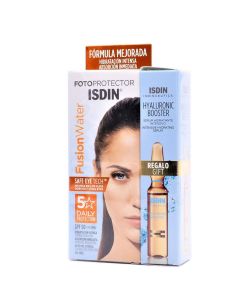 Isdin Fotoprotector Fusion Water SPF 50+ 50ml+ 1 Ampolla Hyaluronic Booster de Regalo