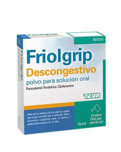 FriolGrip Descongestivo 10 Sobres Polvo para Solución Oral                                       