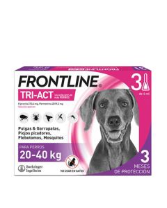 Frontline Tri-Act Perro 20-40Kg 3 Pipetas x 4ml-1